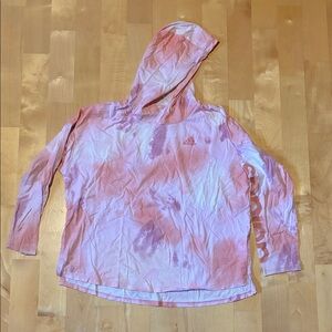 Adidas Light Pink Tie-Dye Hoodie
